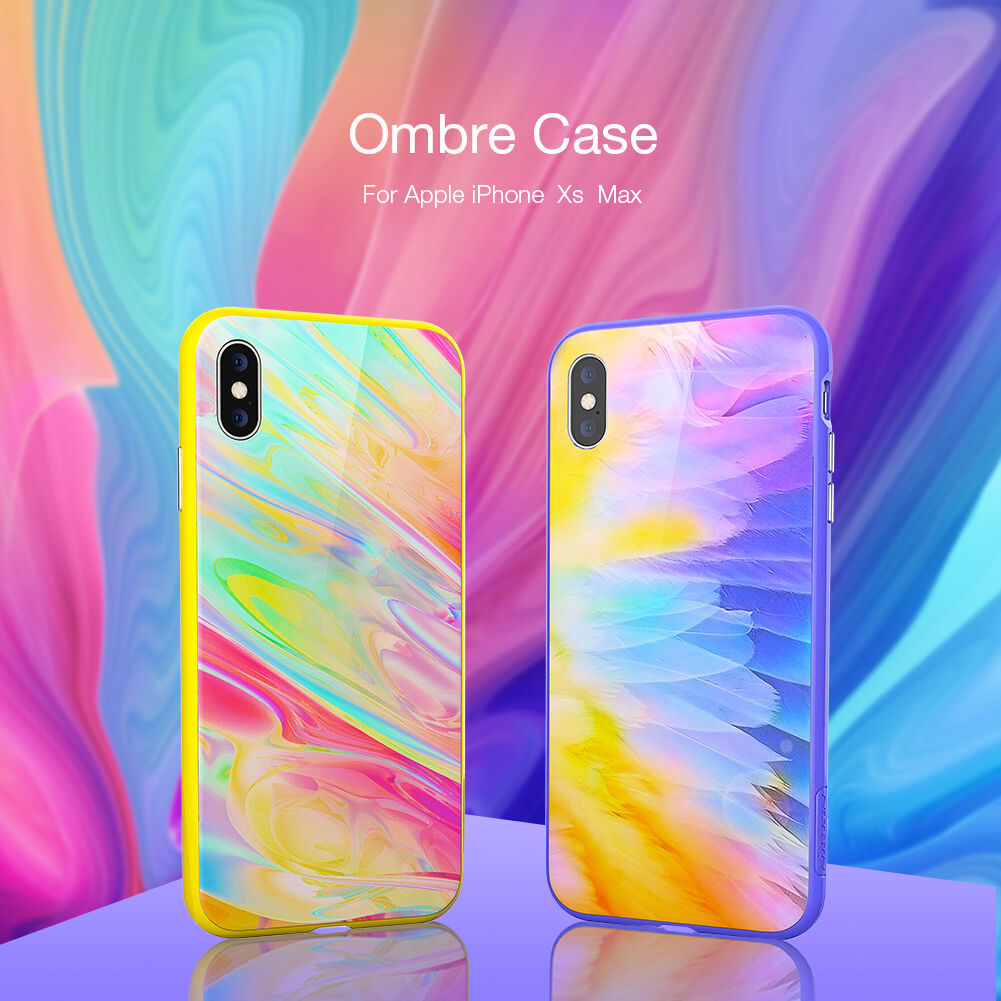 NILLKIN Ombre maskica za iPhone XS Max - ljubičasta