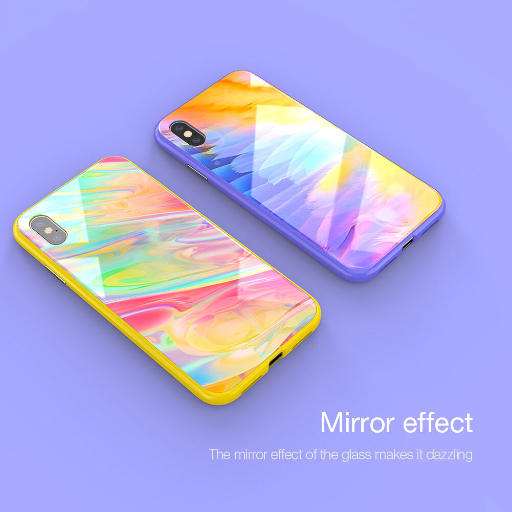 NILLKIN Ombre maskica za iPhone XS Max - ljubičasta