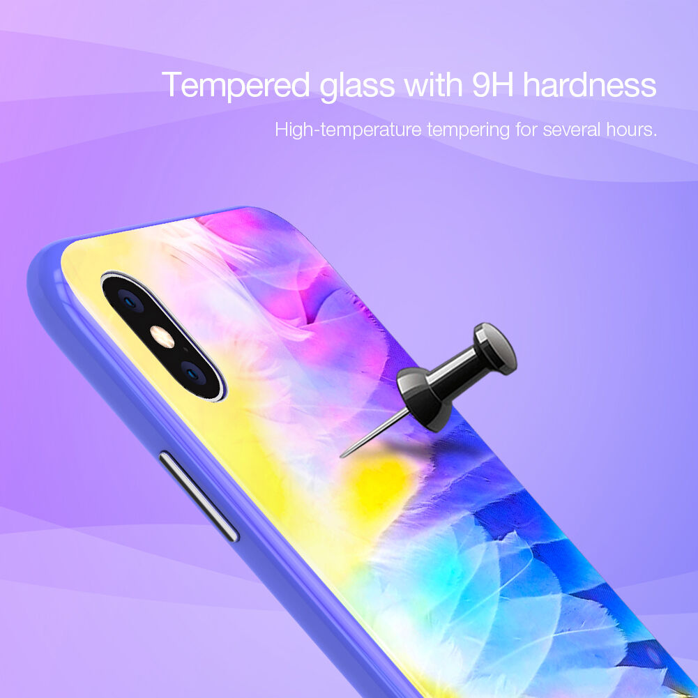 NILLKIN Ombre maskica za iPhone XS Max - ljubičasta