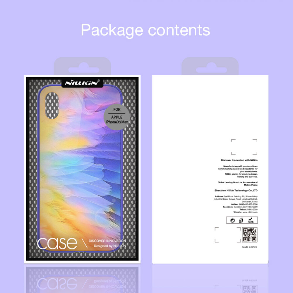 NILLKIN Ombre maskica za iPhone XS Max - ljubičasta