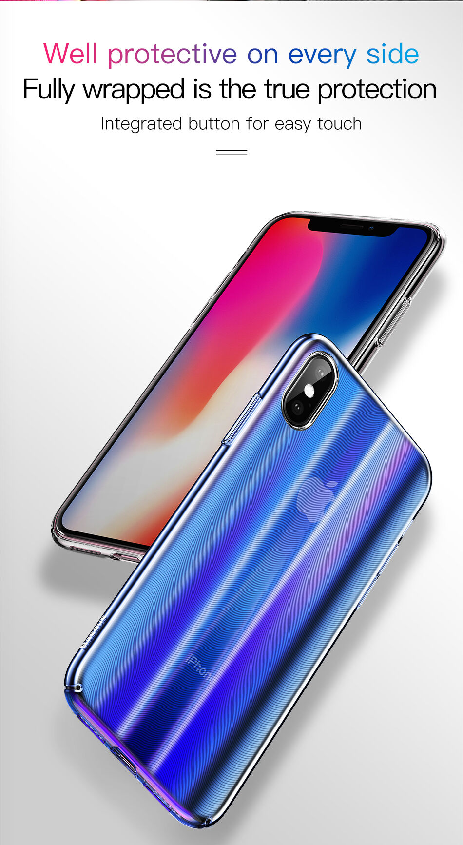 BASEUS Aurora maskica za iPhone XS - crna