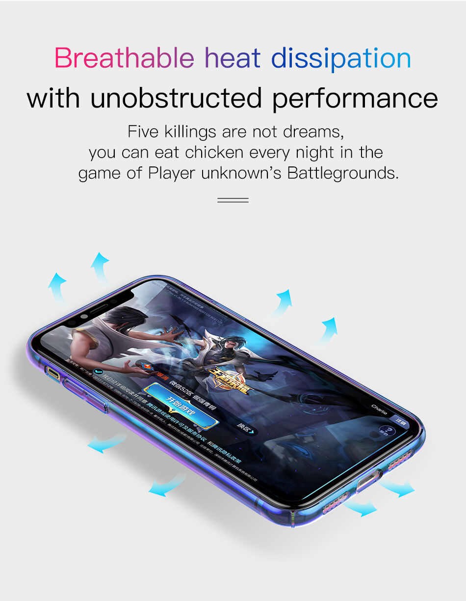 BASEUS Aurora maskica za iPhone XS - plava