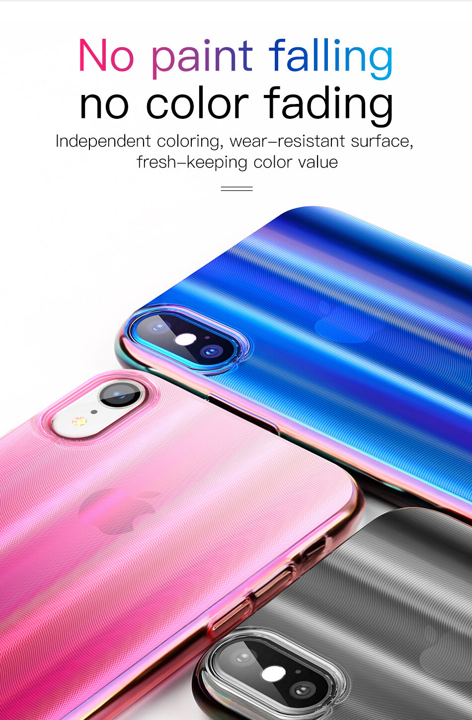 BASEUS Aurora maskica za iPhone XS - plava