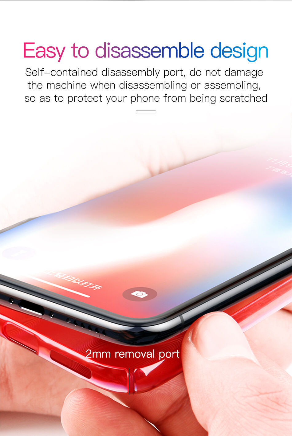 BASEUS Aurora maskica za iPhone XS - plava