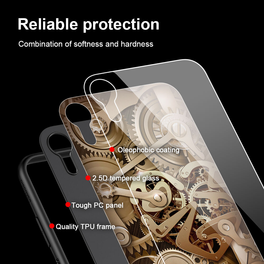 NILLKIN Gear maskica sa staklenom stražnjom stranom za iPhone XR