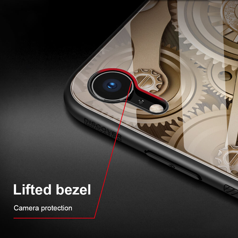 NILLKIN Gear maskica sa staklenom stražnjom stranom za iPhone XR