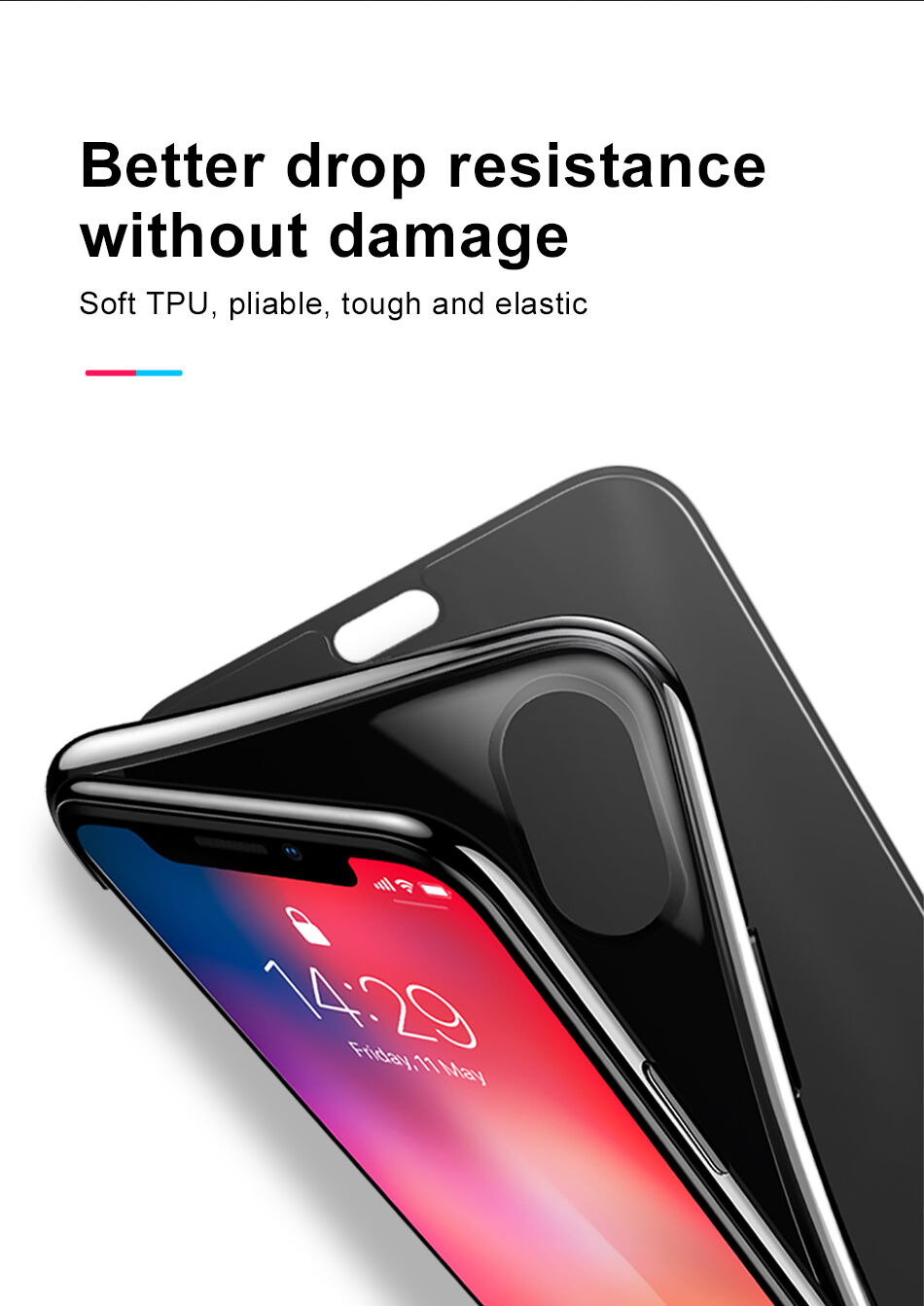 BASEUS flip futrola za iPhone XS - crna