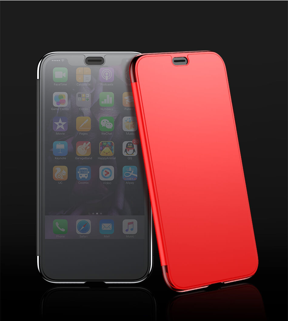 BASEUS flip futrola za iPhone XS - crvena