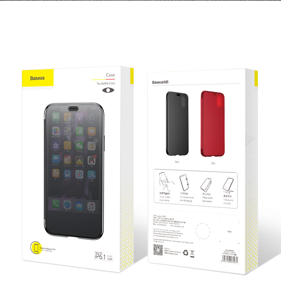 BASEUS flip futrola za iPhone XS - crvena