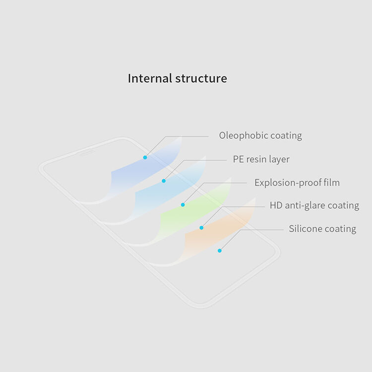 NILLKIN kaljeno 3D staklo za iPhone XS Max - crna