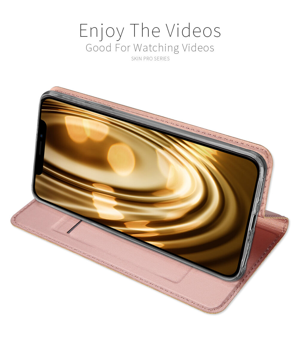 DUX DUCIS flip futrola za iPhone XS Max - ružičasta zlatna