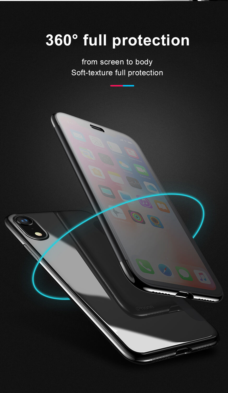 BASEUS flip futrola za iPhone XR - crvena