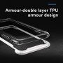 BASEUS Armor prozirna maskica s okvirom za iPhone XR - crna