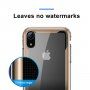 BASEUS Armor prozirna maskica s okvirom za iPhone XR - crna