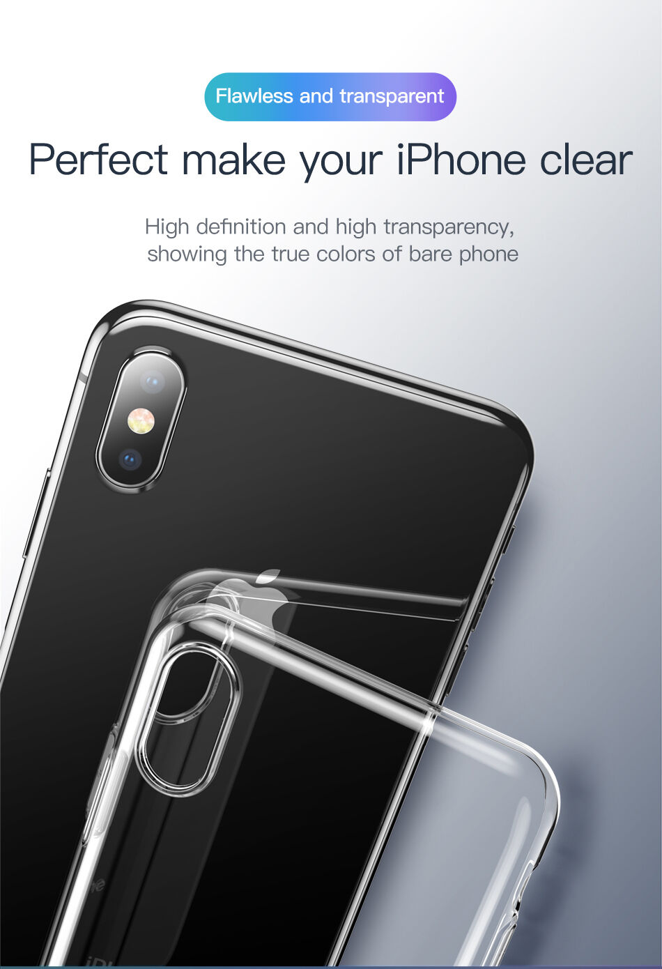 BASEUS Simplicity maskica za iPhone XR - zlatna