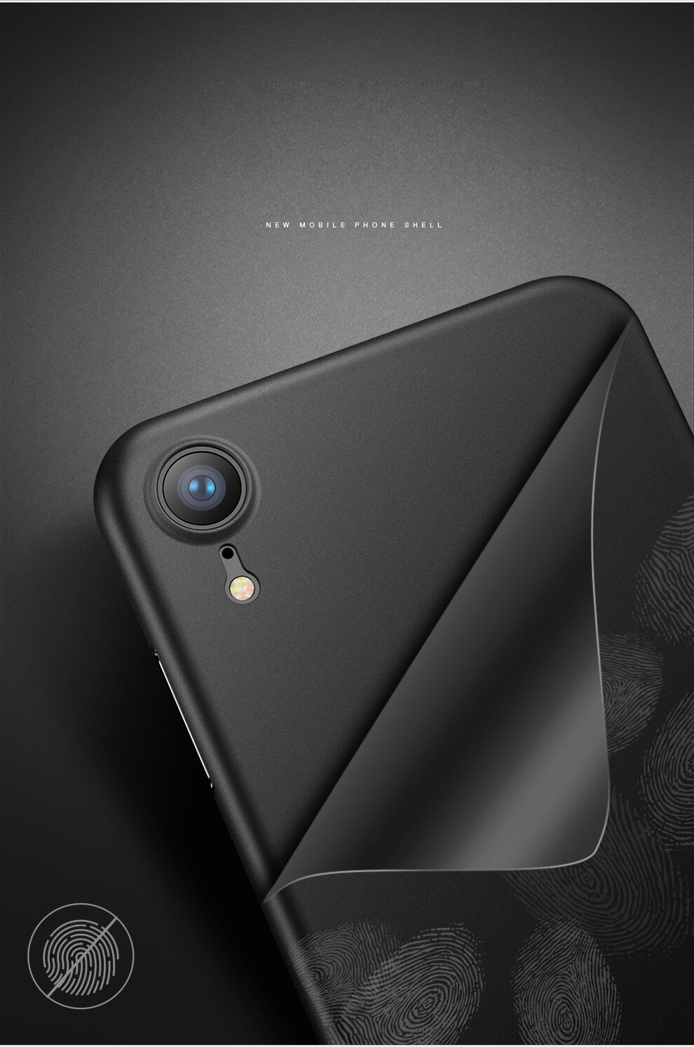 CAFELE ultratanka maskica za iPhone XR - crna