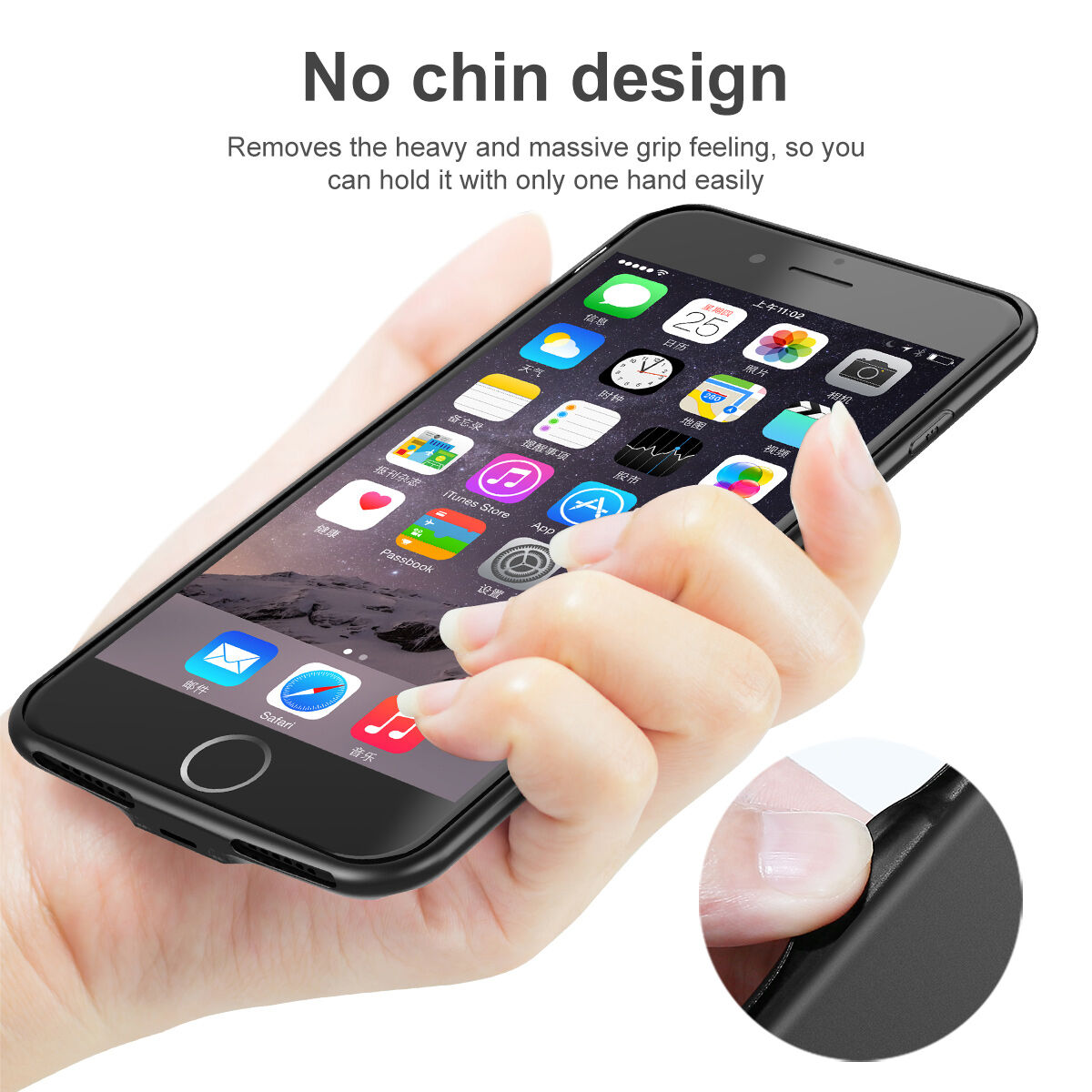 BASEUS dizajnerska maskica s baterijom 5000mAh za Apple iPhone 7 / 9 - krem