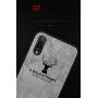 maskica s površinom od tkanine za iPhone XS / iPhone X - crna