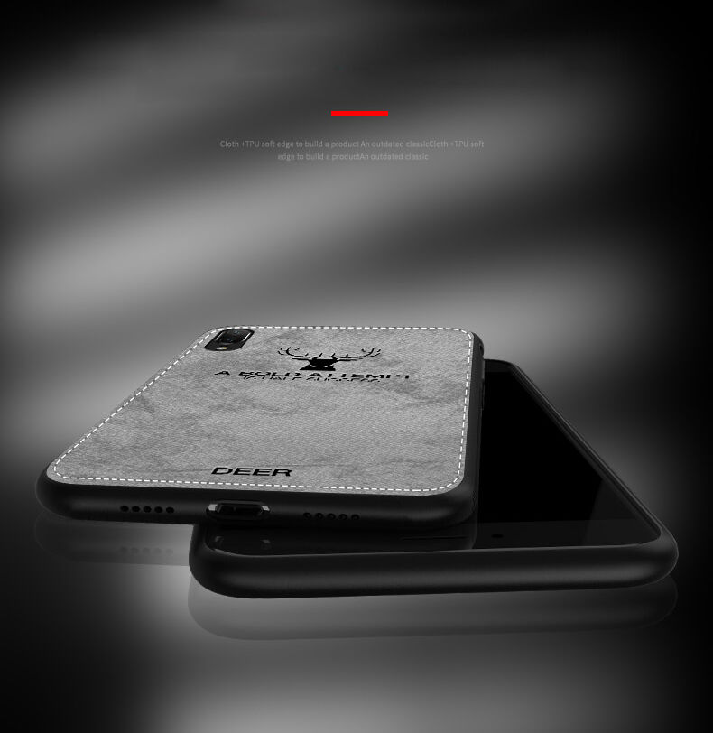 maskica s površinom od tkanine za iPhone XS / iPhone X - crna