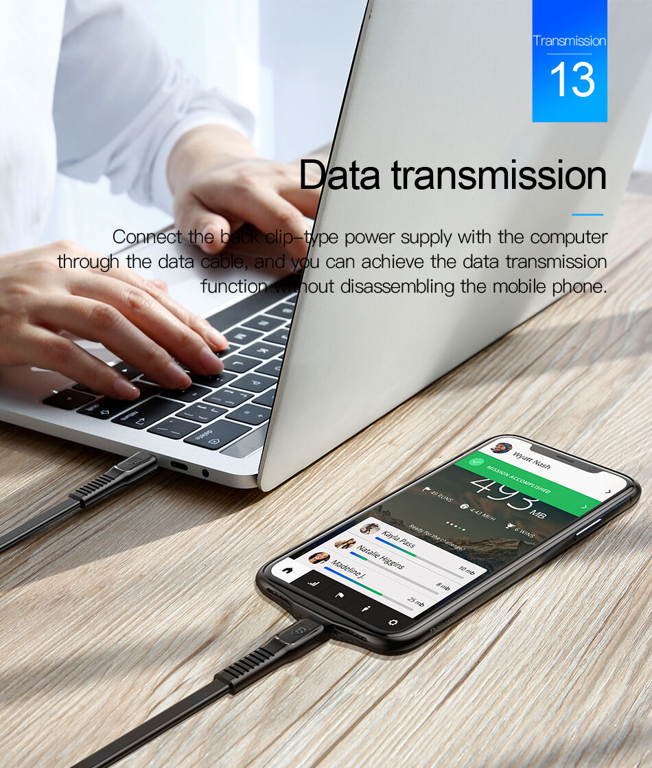 BASEUS maskica s baterijom 3500mAh za iPhone X - crna
