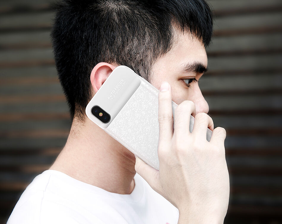 BASEUS maskica s baterijom 3500mAh za iPhone X - crna