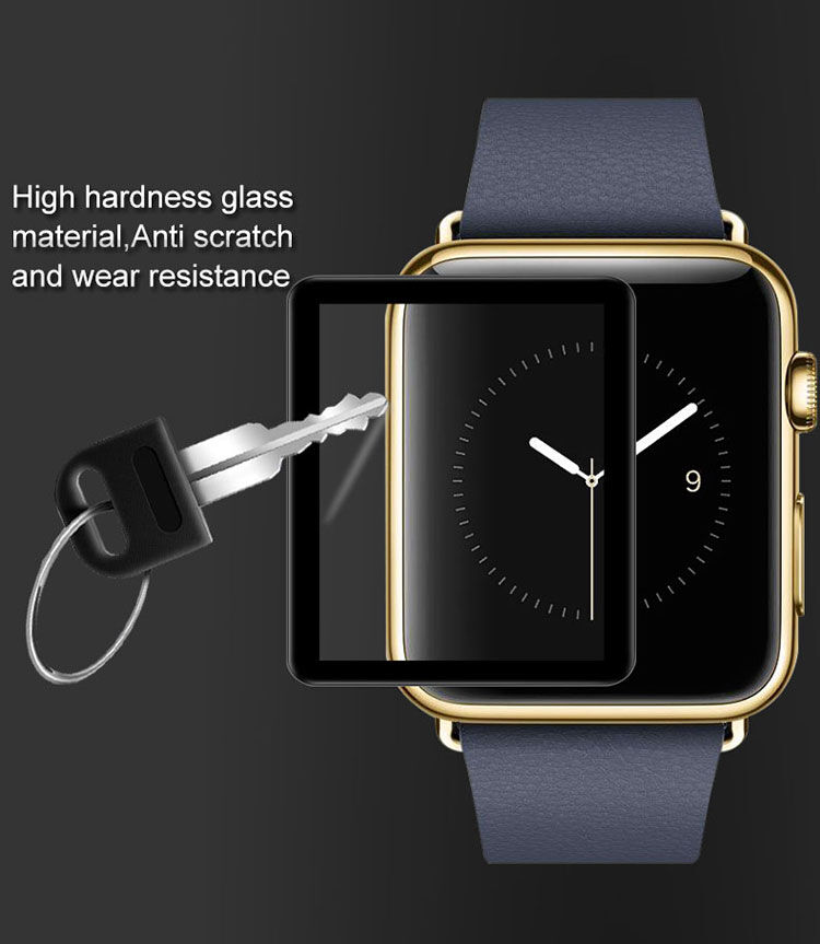 IMAK Pro+ kaljeno staklo 2.5D za Apple Watch - 38mm - crna