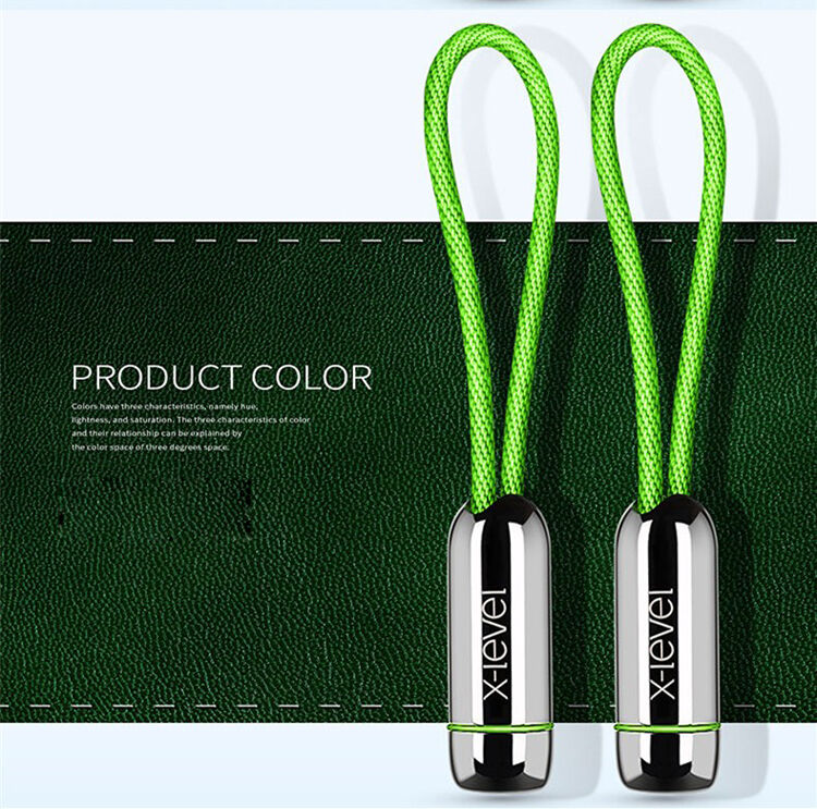 X-LEVEL elegantni USB / lightning kabel za Apple iPhone / iPad / iPod - 8cm - zelena
