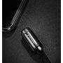 X-LEVEL elegantni USB / lightning kabel za Apple iPhone / iPad / iPod - 8cm - crna