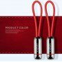 X-LEVEL elegantni USB / lightning kabel za Apple iPhone / iPad / iPod - 8cm - crna