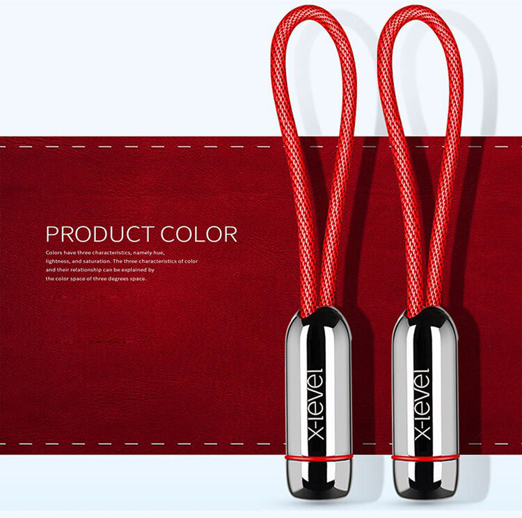 X-LEVEL elegantni USB / lightning kabel za Apple iPhone / iPad / iPod - 8cm - crna