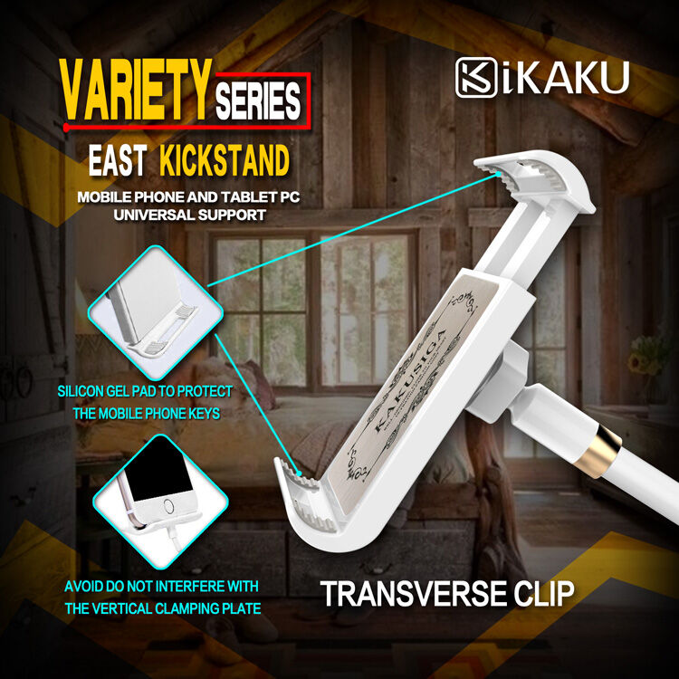 KAKUSIGA univerzalni prilagodljivi stalak za iPhone / iPad - bijela / srebrna