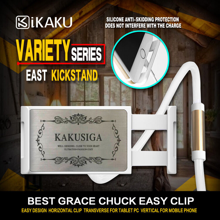 KAKUSIGA univerzalni prilagodljivi stalak za iPhone / iPad - bijela / srebrna