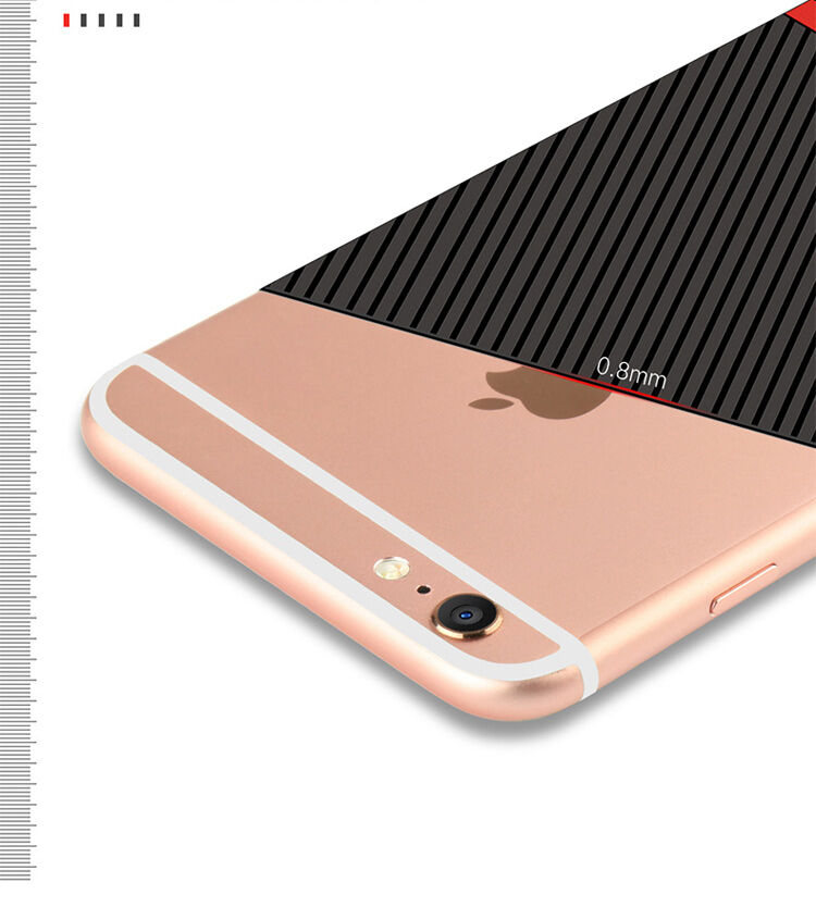 WAKING DRAGON elegantna maskica od meke plastike za Apple iPhone 6 / 6S - crvena