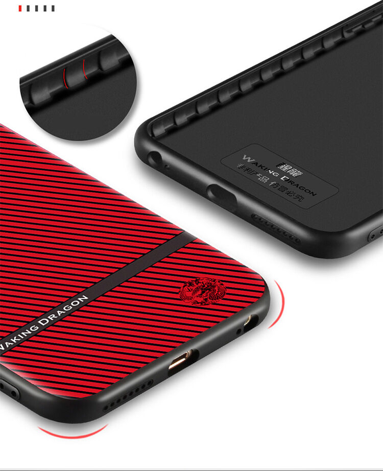 WAKING DRAGON elegantna maskica od meke plastike za Apple iPhone 6 / 6S - crvena