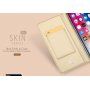 DUX DUCIS futrola s postoljem i pretincem za dokumente za Apple iPhone XS / iPhone X - Ružičasto-zlatna