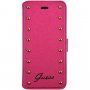 Guess Studded Folio kožna flip futrola za iPhone 6 Plus / 6S Plus - ružičasto