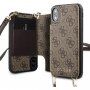 Guess 4G futrola s naramenicom za iPhone X / XS - smeđi