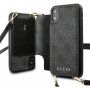 Guess 4G futrola s naramenicom za iPhone X / XS - sivo