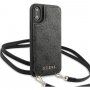 Guess 4G futrola s naramenicom za iPhone X / XS - sivo