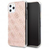 Guess 4G Glitter blještava maskica za iPhone 11 Pro Max - svijetlo ružičasti