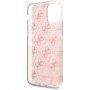 Guess 4G Glitter blještava maskica za iPhone 11 Pro Max - svijetlo ružičasti
