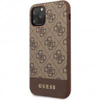 Guess 4G Stripe maskica za iPhone 11 Pro Max - smeđi