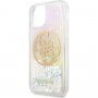Guess Glitter Circle blještava maskica za iPhone 11 Pro Max - proziran