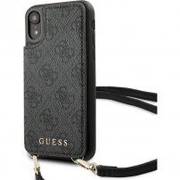 Guess 4G flip futrola s remenom za iPhone XR - sivo