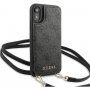 Guess 4G flip futrola s remenom za iPhone XR - sivo