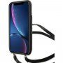 Guess 4G flip futrola s remenom za iPhone XR - sivo