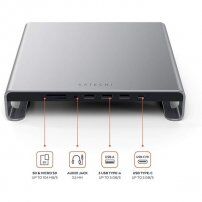 Satechi multi-port aluminijski stalak za računalo iMac - svemirski siv