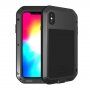 Love Mei futrola super otporna na udarce / vodu / prašinu za iPhone XS Max - crno