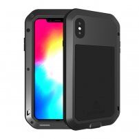 Love Mei futrola super otporna na udarce / vodu / prašinu za iPhone XS Max - crno