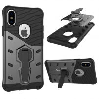 Ultračvrsta maska s postoljem za iPhone XS / iPhone X - crna